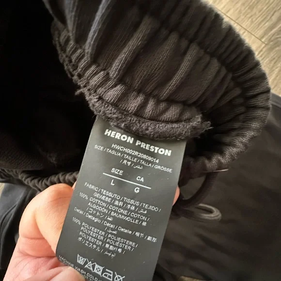 Heron Preston Black Graphic Sweatpants